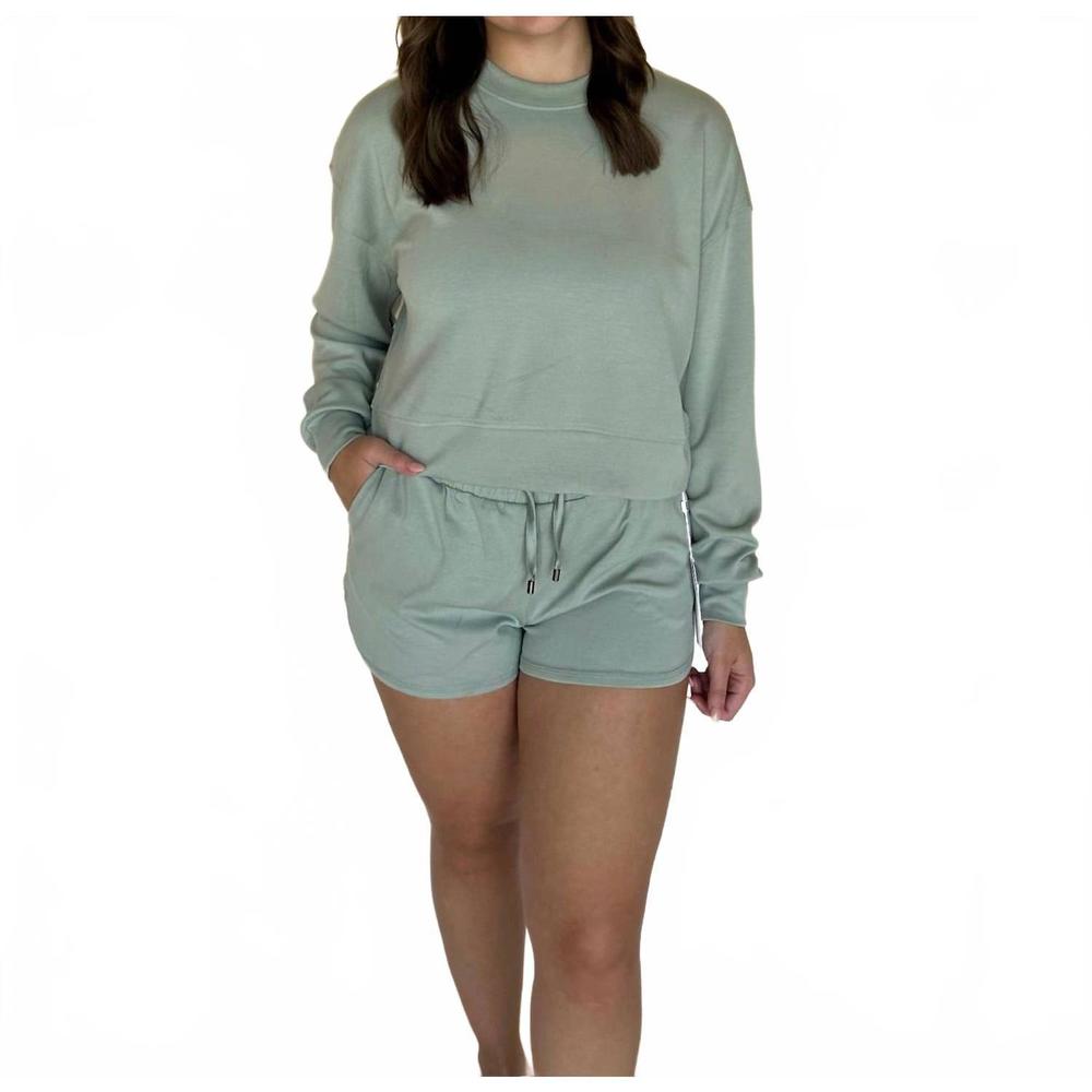 NEW LIQUID ENERGY APPAREL modal lounge shorts in sage